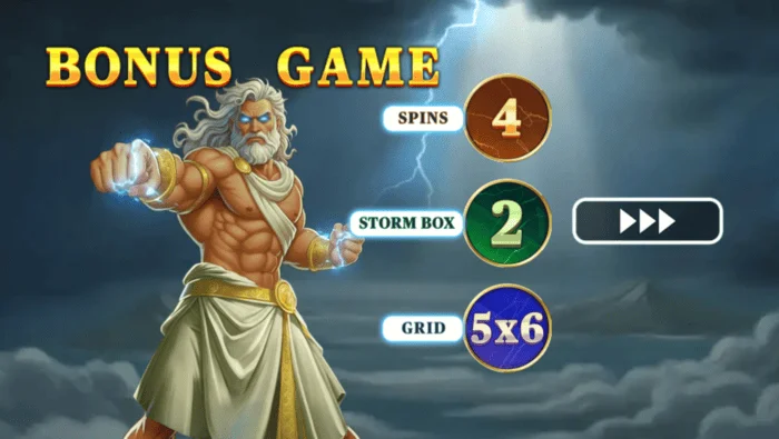 Pots of Power: Zeus - laajennettu 5x6-ruudukko Hold & Winissä Lightning Framesin kanssa
